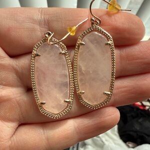 Kendra Scott Rose Gold Stone Drop Earrings